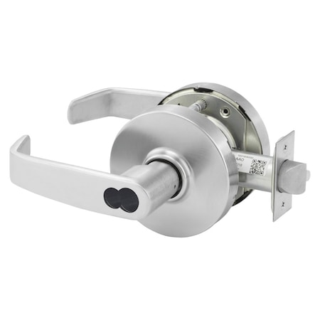 Sargent Grade 1 Storeroom/Closet Cylindrical Lock, L Lever, L Rose, LFIC Disposable Construction Core, Satin 60-10XG04 LL 26D